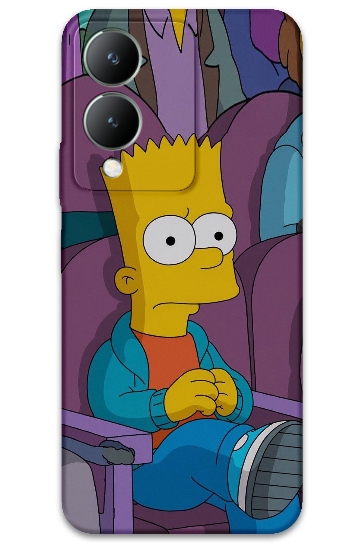 Gramaphone Vivo Y17s Uyumlu Çizgi Film Desenli Telefon Kılıfı + Ekran Koruyucu - 5821