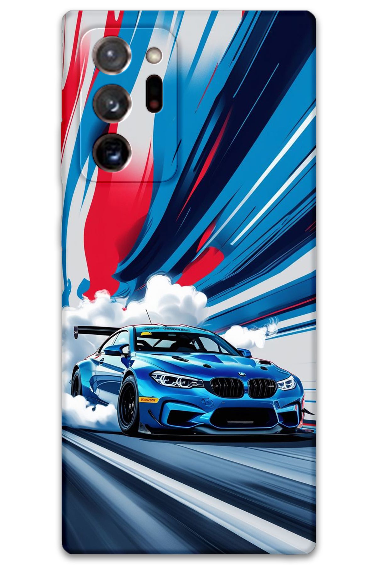 Gramaphone Galaxy Note 20 Ultra Uyumlu Araba Desenli Telefon Kılıfı + Ekran Koruyucu - 5762