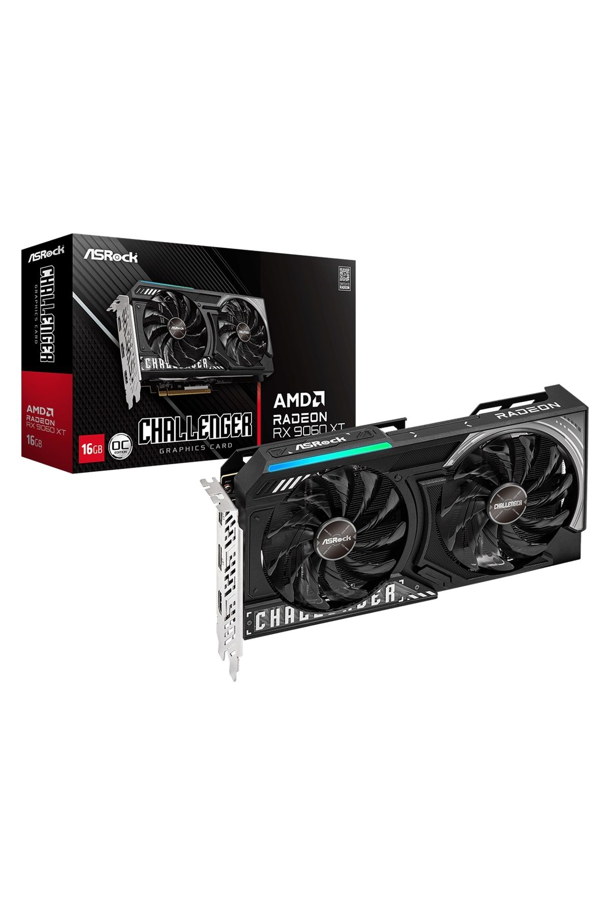 ASROCK AMD Radeon RX9060 XT Challenger 16GB OC GDDR6 128Bit Gaming (Oyuncu) Ekran Kartı
