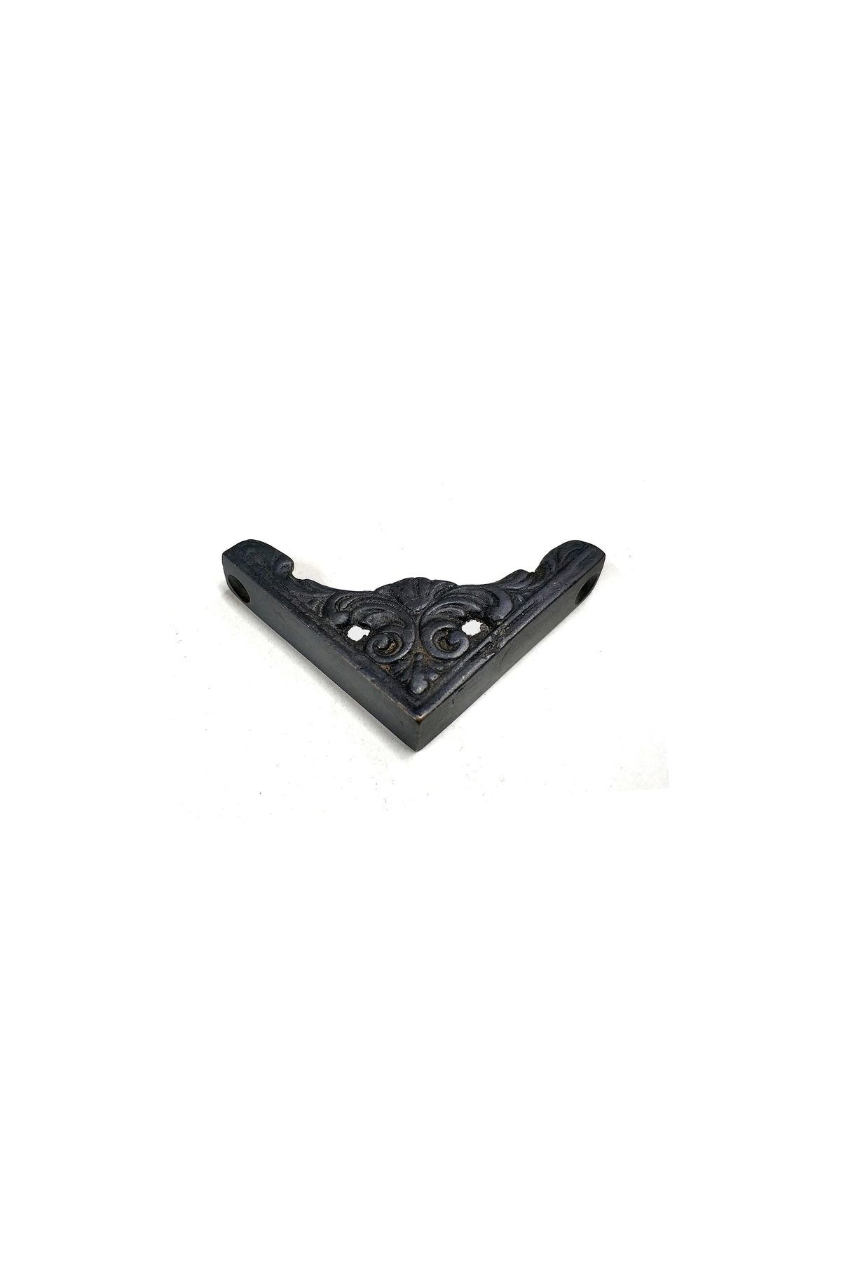 Nemere Antika Tarz Dekoratif Pirinç Köşe Süsü - 58x58 mm, Oksit
