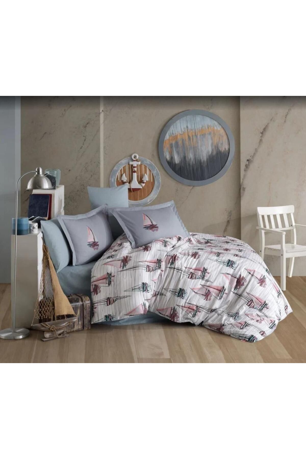 Hobby home collection Hobby Tek Kişilik Ranforce Nevresim Takımı Milena Pembe