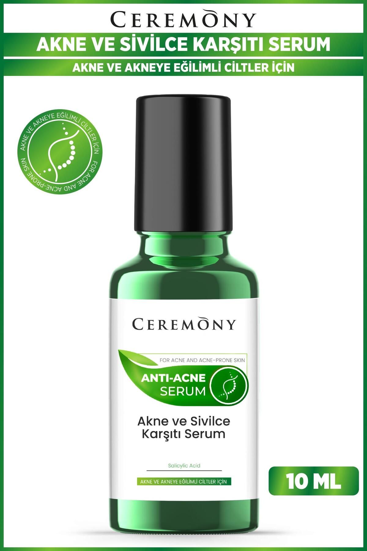 Ceremony Akne ve Karşıtı Cilt Bakım Serumu Roll-on 10ml