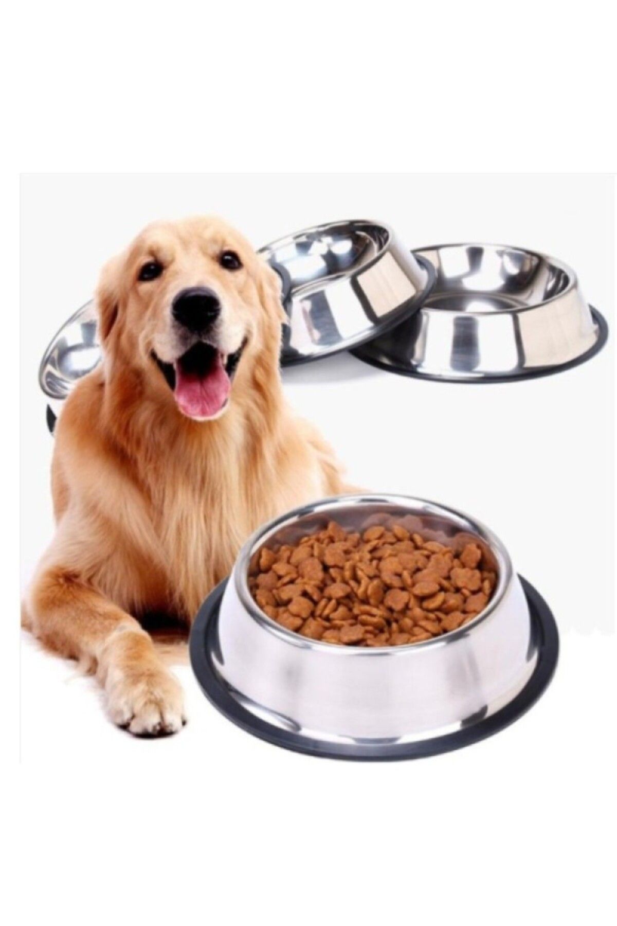 Kaplan Petshop Paslanmaz Çelik Metal Mama Kabı 26 cm.