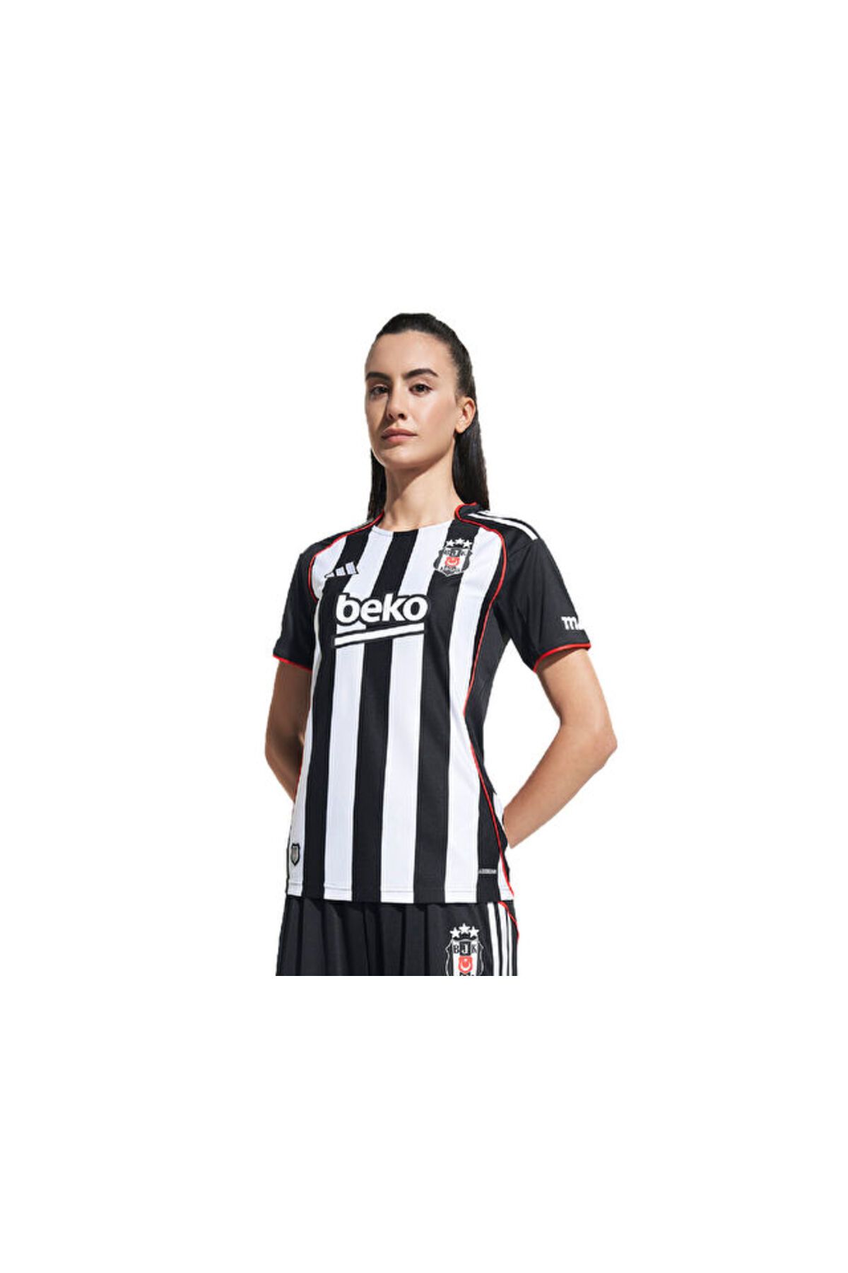 adidas Super Lig Kadın Beşiktaş JK 25/26 Deplasman Forması JN9933 Siyah