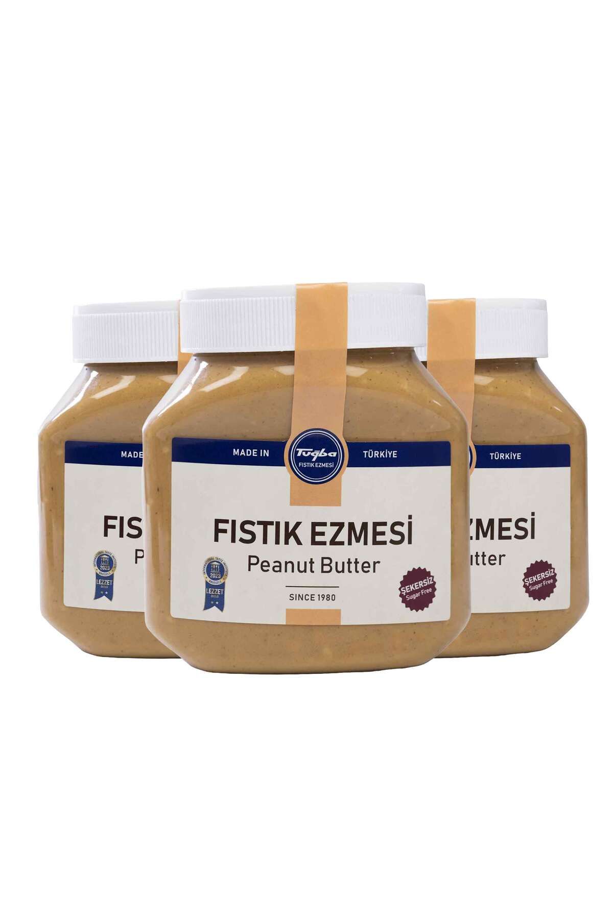 Tuğba Kuruyemiş Şekersiz Parçacıklı Fıstık Ezmesi 3lü