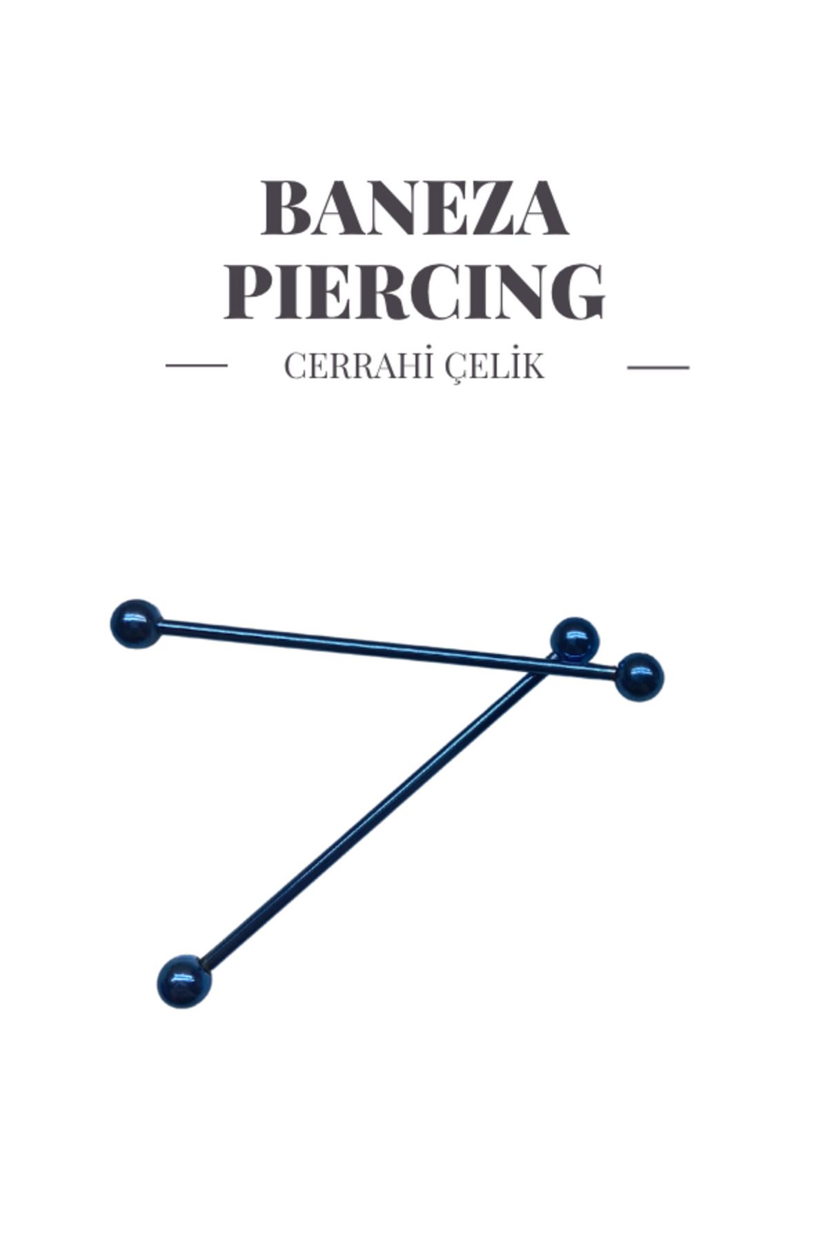 BANEZA Cerrahi Çelik Uzun Kulak Endüstriyel Köprü Industrial Piercing