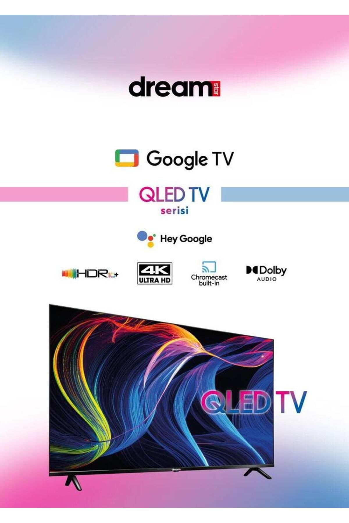 Dreamstar 55" 139cm 4K UHD Qled Google Tv