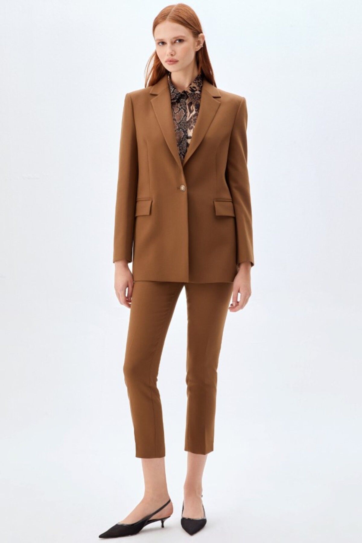 NAGRADA Tek Düğmeli Blazer Ceket Takım OLIVE