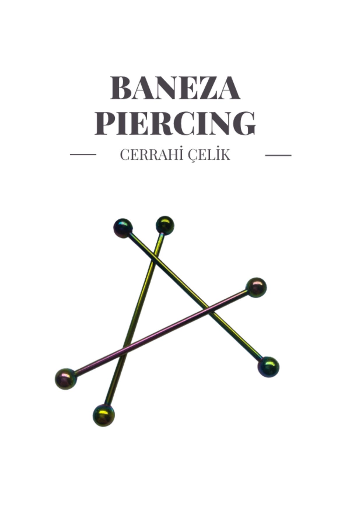 BANEZA Cerrahi Çelik Uzun Kulak Endüstriyel Köprü Industrial Piercing