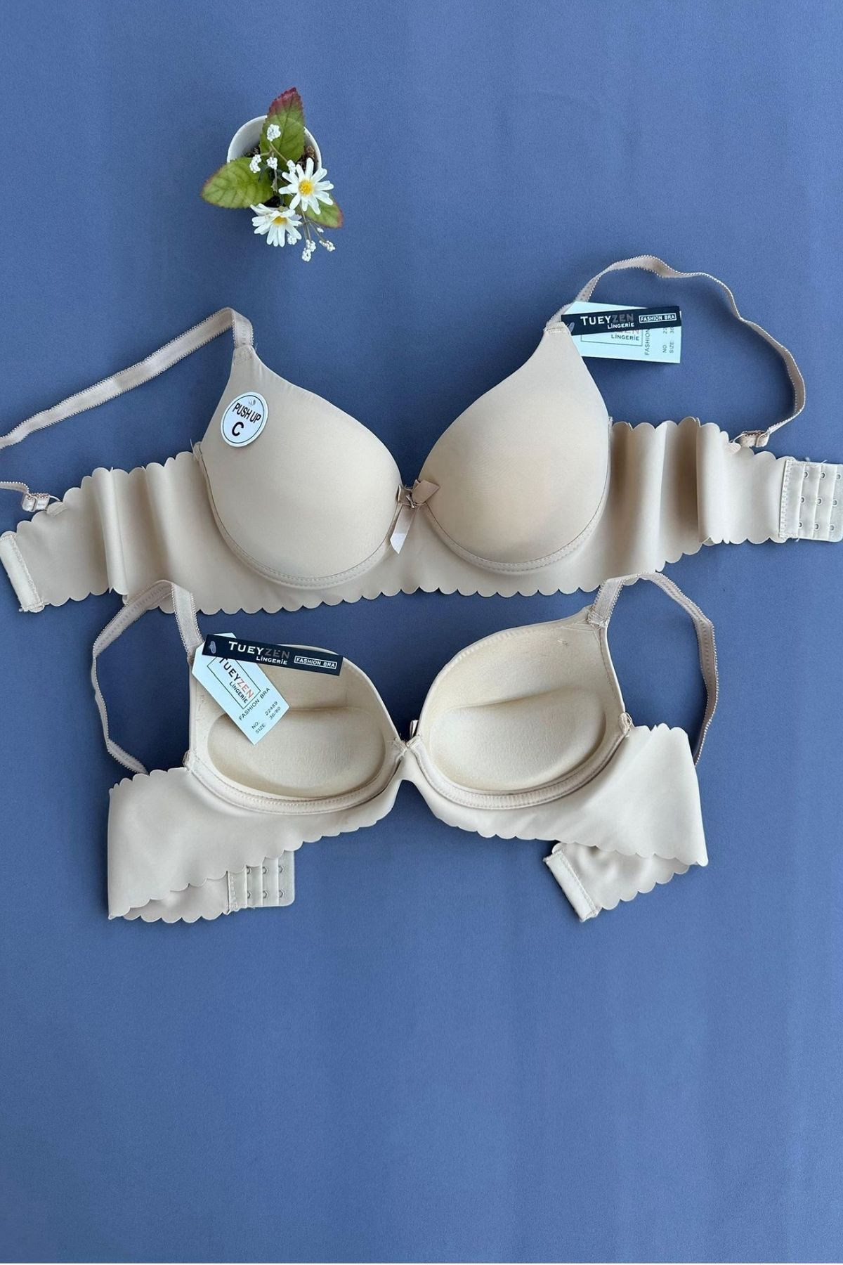 secretlace Kadın Push Up Lazer Kesim Sütyen
