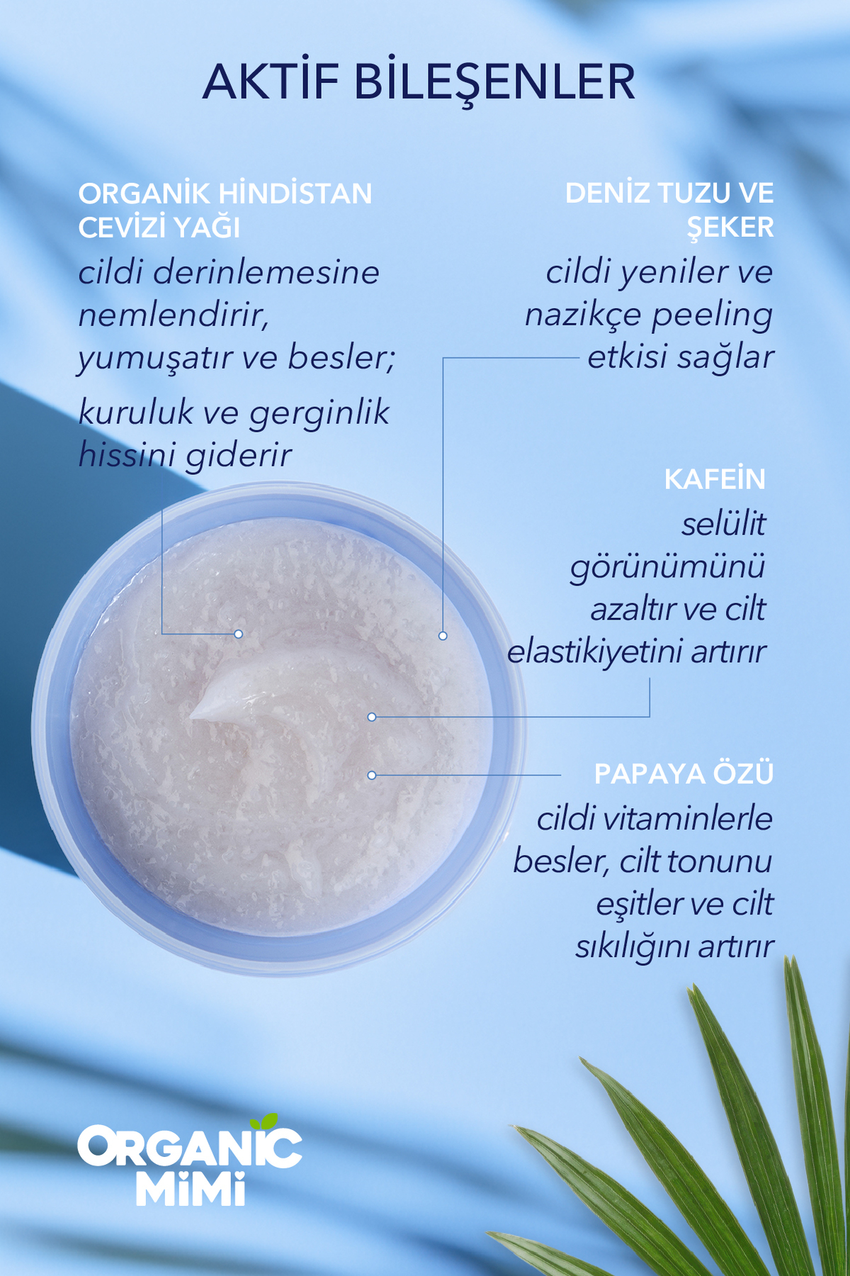 Vücut Peelingi Coco Jungle Selülit Karşıtı Vegan Nemlendirici Çilek Bacak Peelingi 250 g — 8606032062997 — تصویر 3 از 9