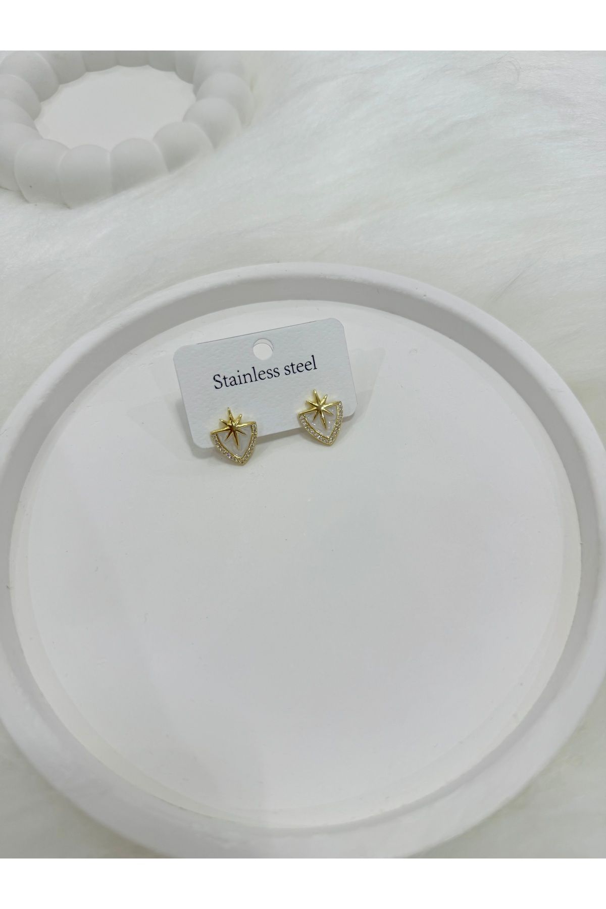 stainless steell Kadın çelik küpe