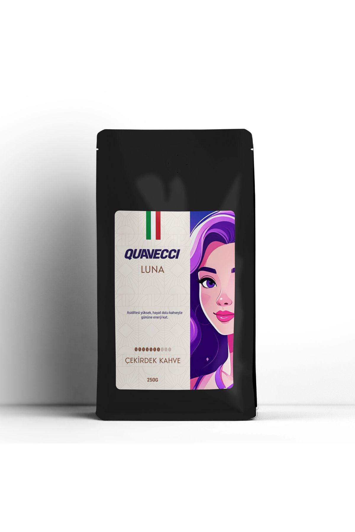 Quavecci Vivace Luna Single Origin Çekirdek Kahve 250G