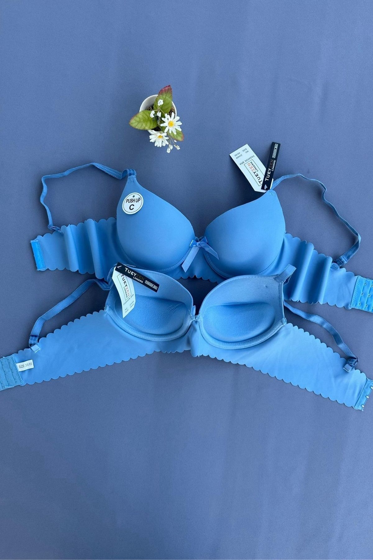 secretlace Kadın Push Up Lazer Kesim Sütyen