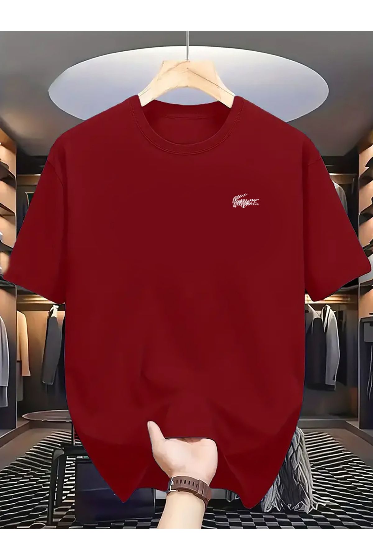 Jakinta Outdoors Baskılı Oversize Bisiklet Yaka Tişört – Pamuk Penye 2 İplik | Unisex & Günlük Rahat
