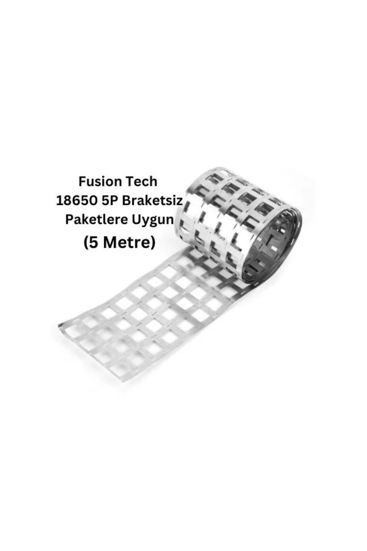 Fusion Tech 5P Nikel Kaplama 18650 Pil Punta Şeridi – 5 Metre, 0.15mm Kalınlık – Braketsiz
