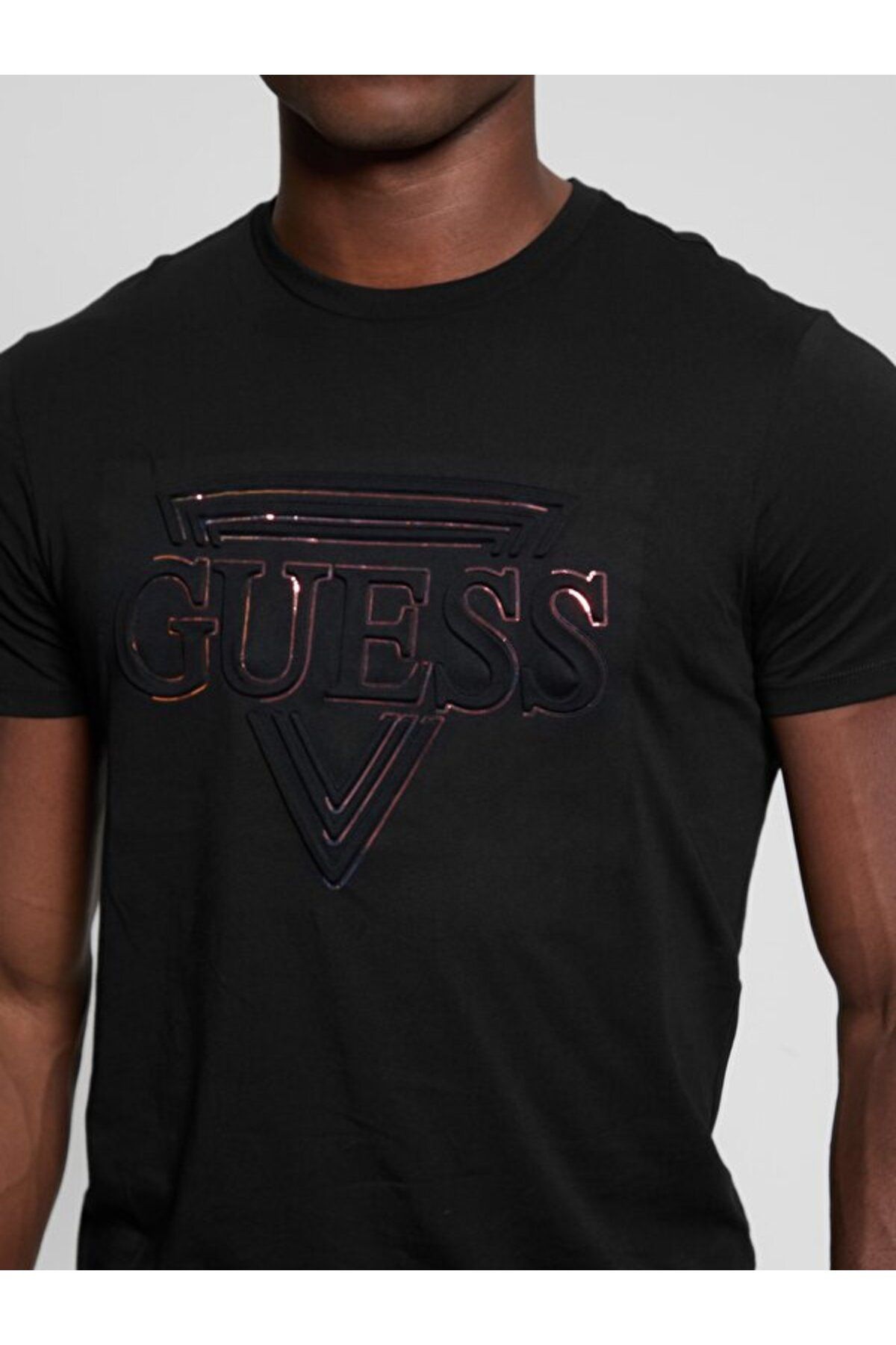 Guess Bsc Triangle Erkek Regular Fit T-Shirt
