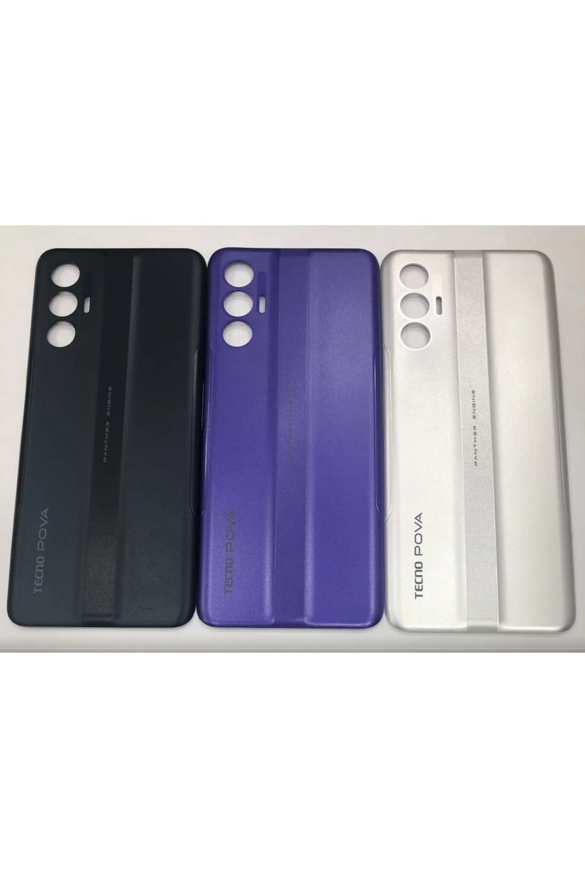 Asia Tecno Pova 3 (LF7n) Arka Kapak Pil Kapağı Mavi