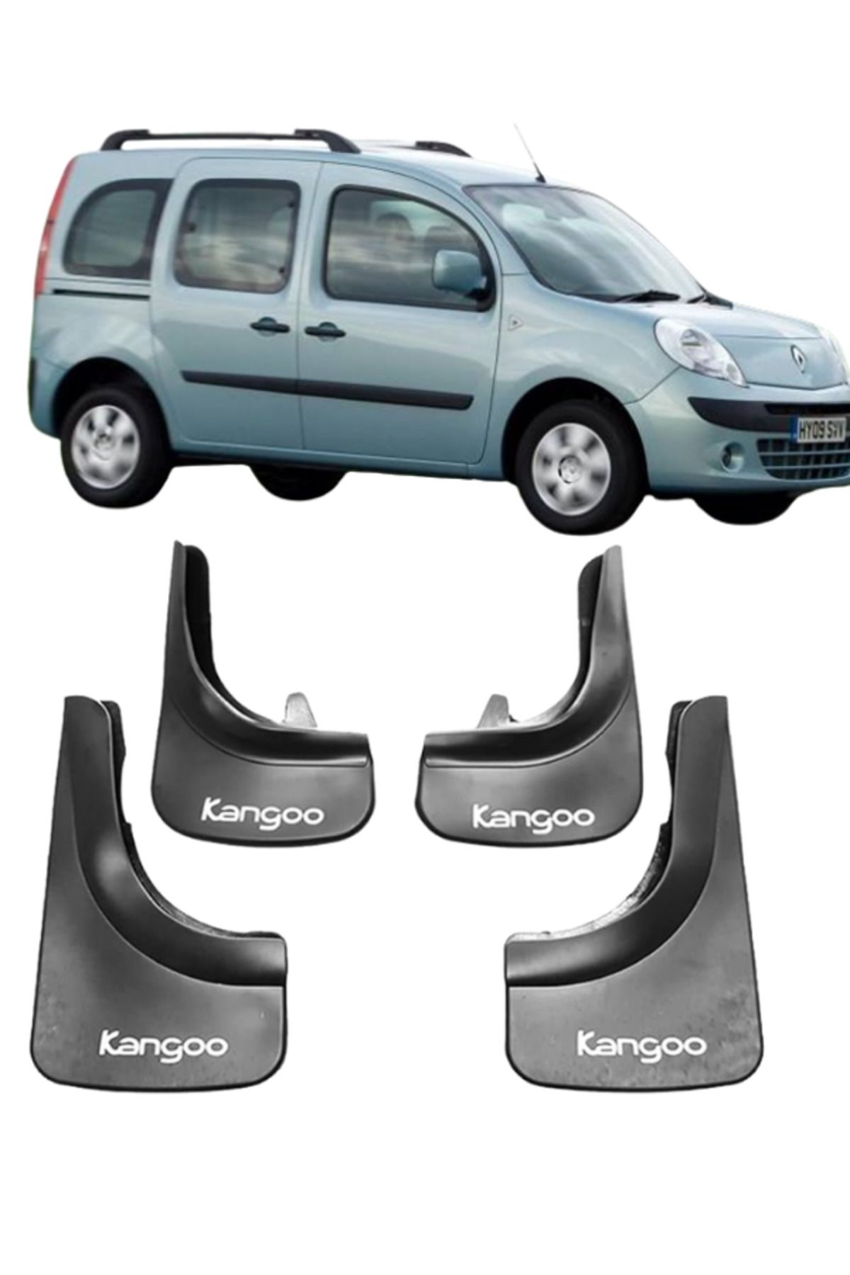 KAPOTO Renault Kangoo Uyumlu 4’lü Paçalık Seti – Ön Arka Çamurluk Tozluk Koruma Takımı