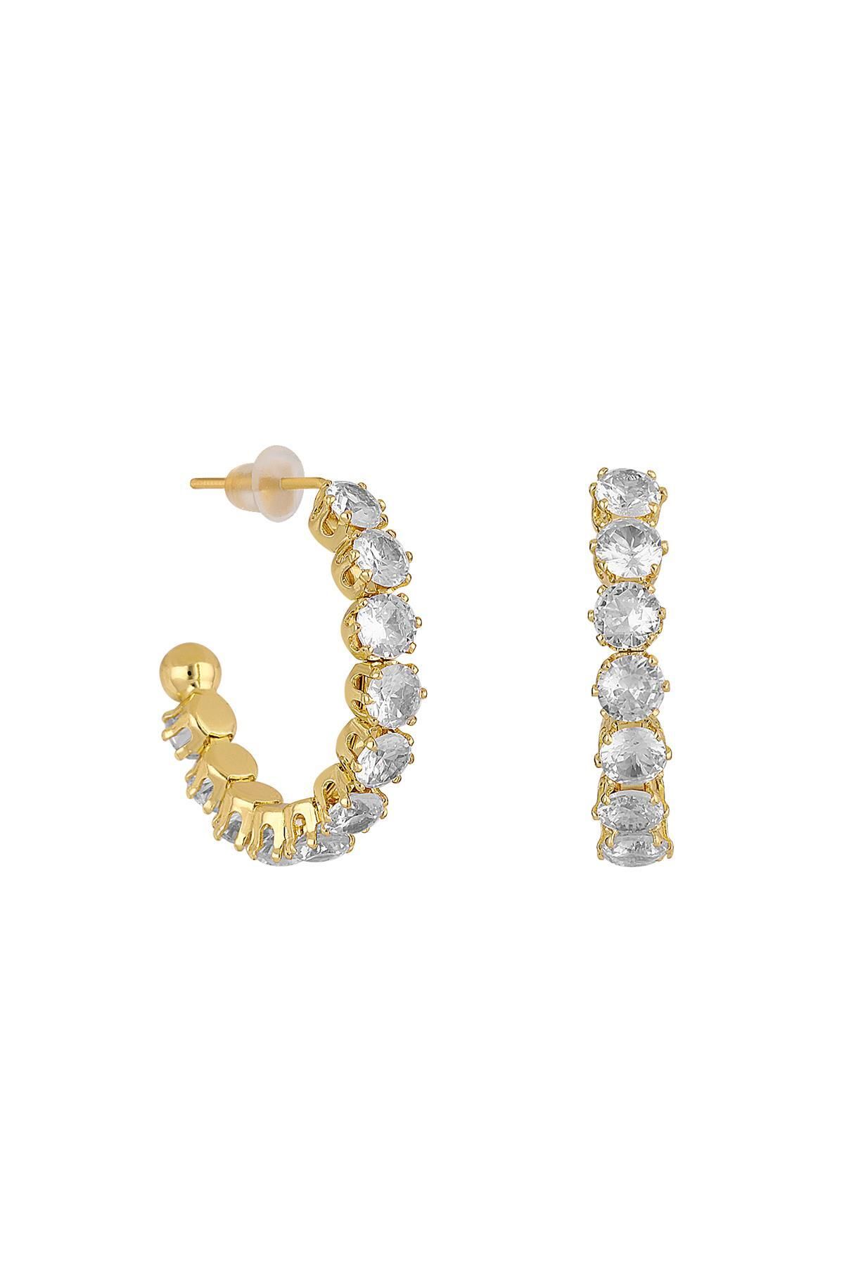 cacharel classic 14K Altın Kaplama Çelik Küpe