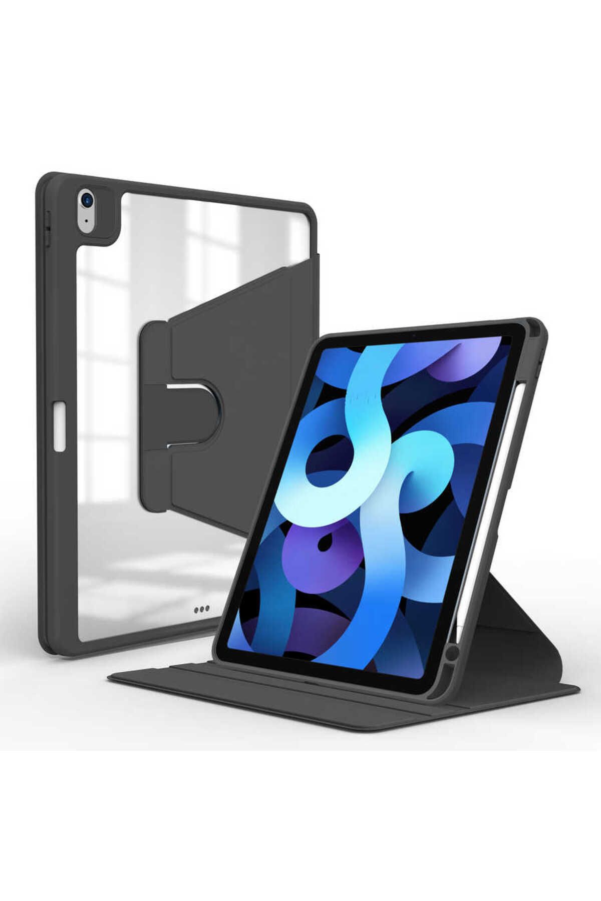 Vexor iPad 11.Nesil 2025 Kılıf UCY Nayn Dönebilen Standlı Kılıf - Siyah