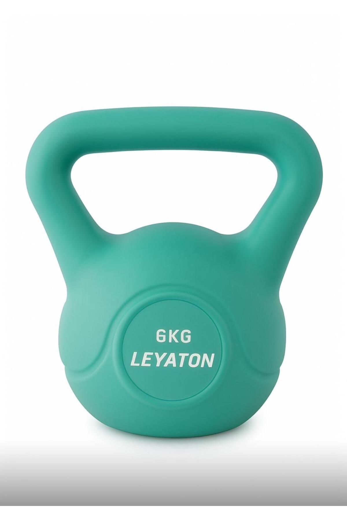 Leyaton 6 Kg Çaydanlık Tipi Dambıl Kettlebell Ağırlık Yeşil