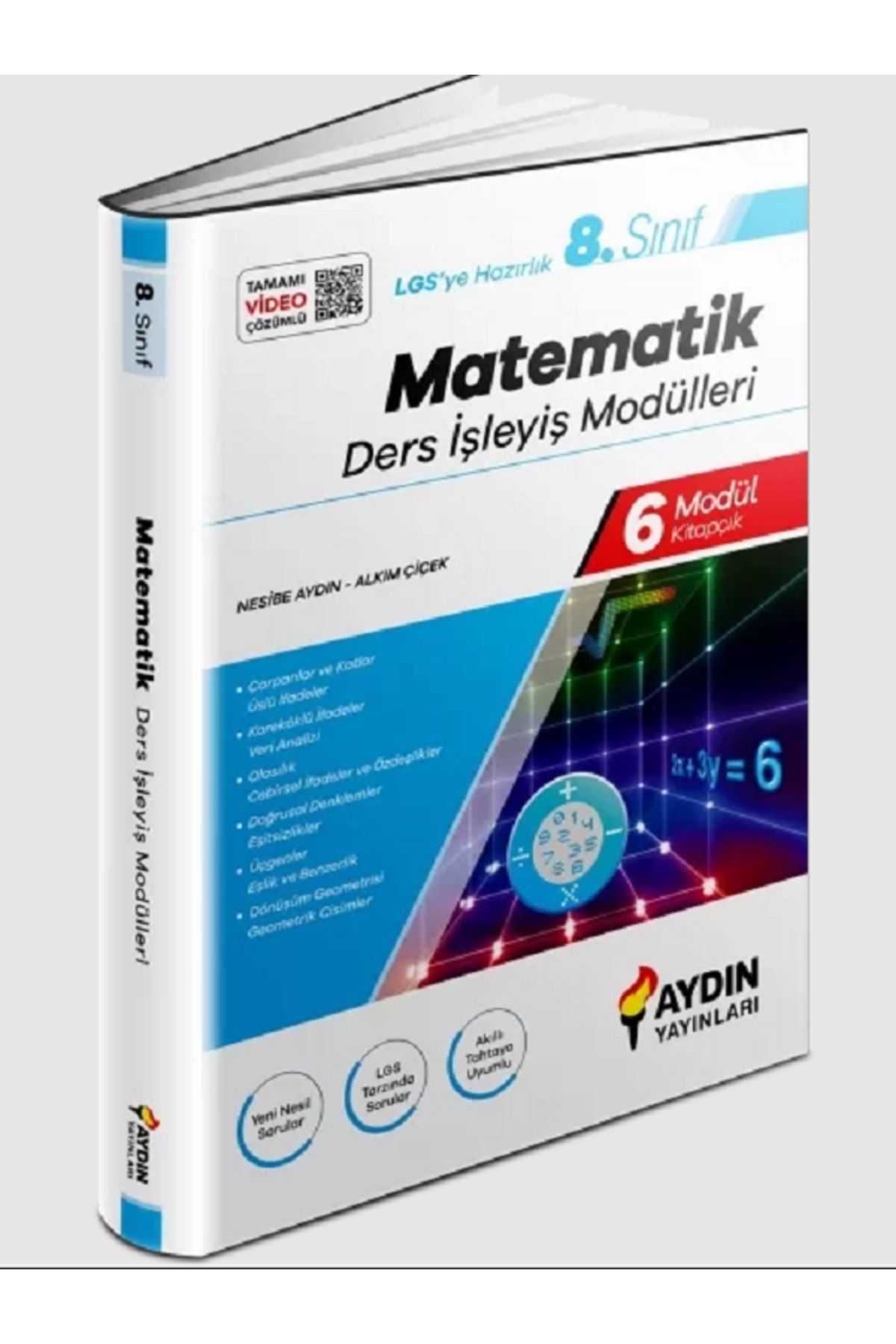 Evrensel İletişim Yayınları 8.Sınıf LGS Aydın Yay. Matematik Ders İşleyiş Modülleri / 6 Modül / Tamamı Video Çözümlü