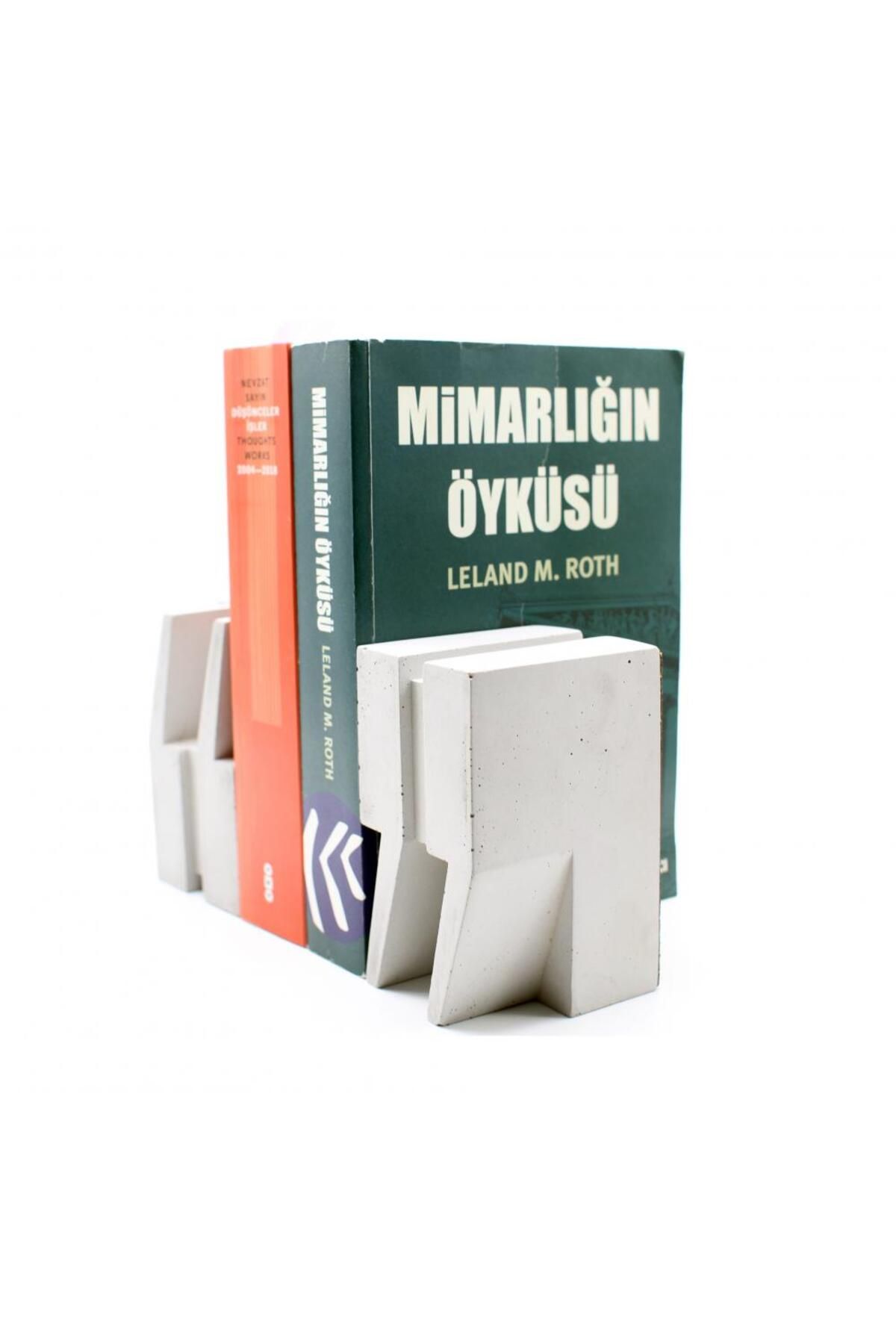 Ovebu Beton Kitap Desteği & Kitap Tutucu
