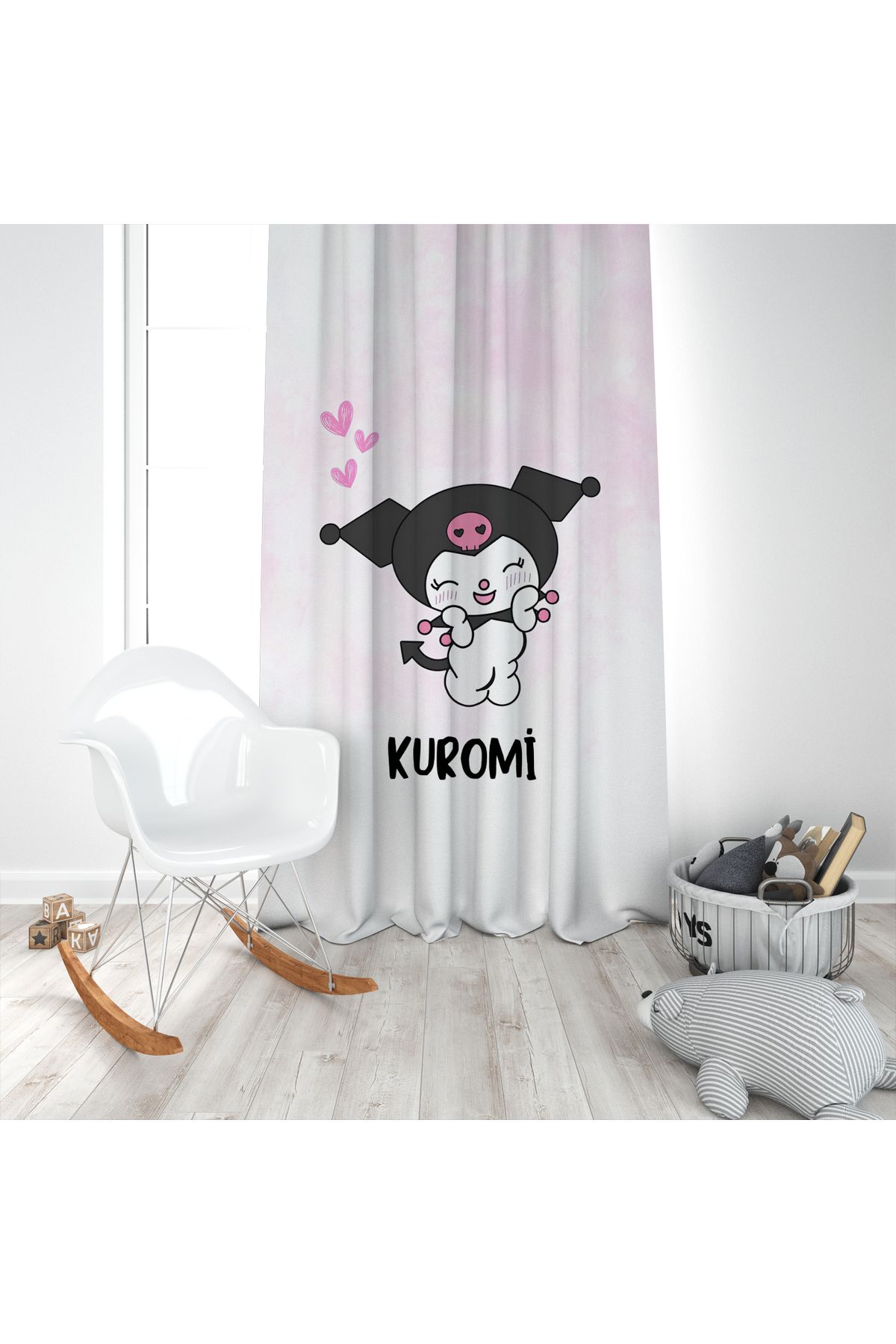 EVSEHOMES KALPLİ KUROMİ TEK KANAT FON PERDE