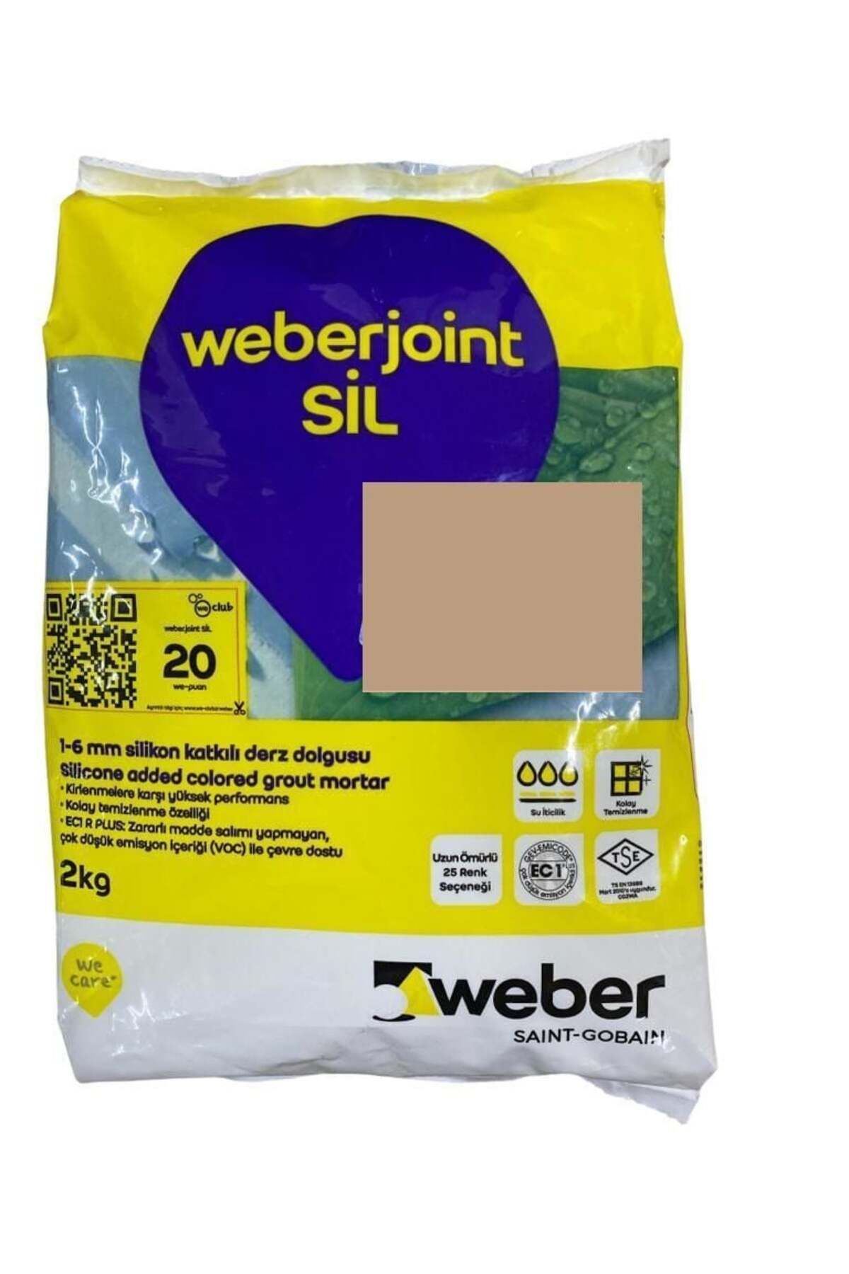 Toptan Bulurum Weber Joint Sil 414 Granit Gri Derz Dolgu 2 Kg