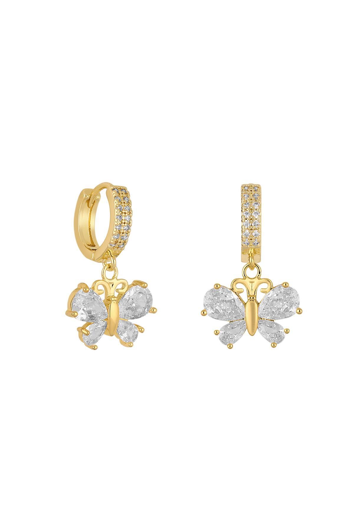 cacharel classic 14K Altın Kaplama Çelik Küpe