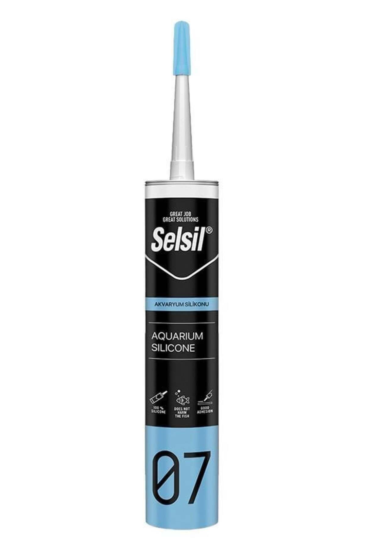 AYLİNA Selsil 07 Akvaryum Silikonu Şeffaf 280 ml