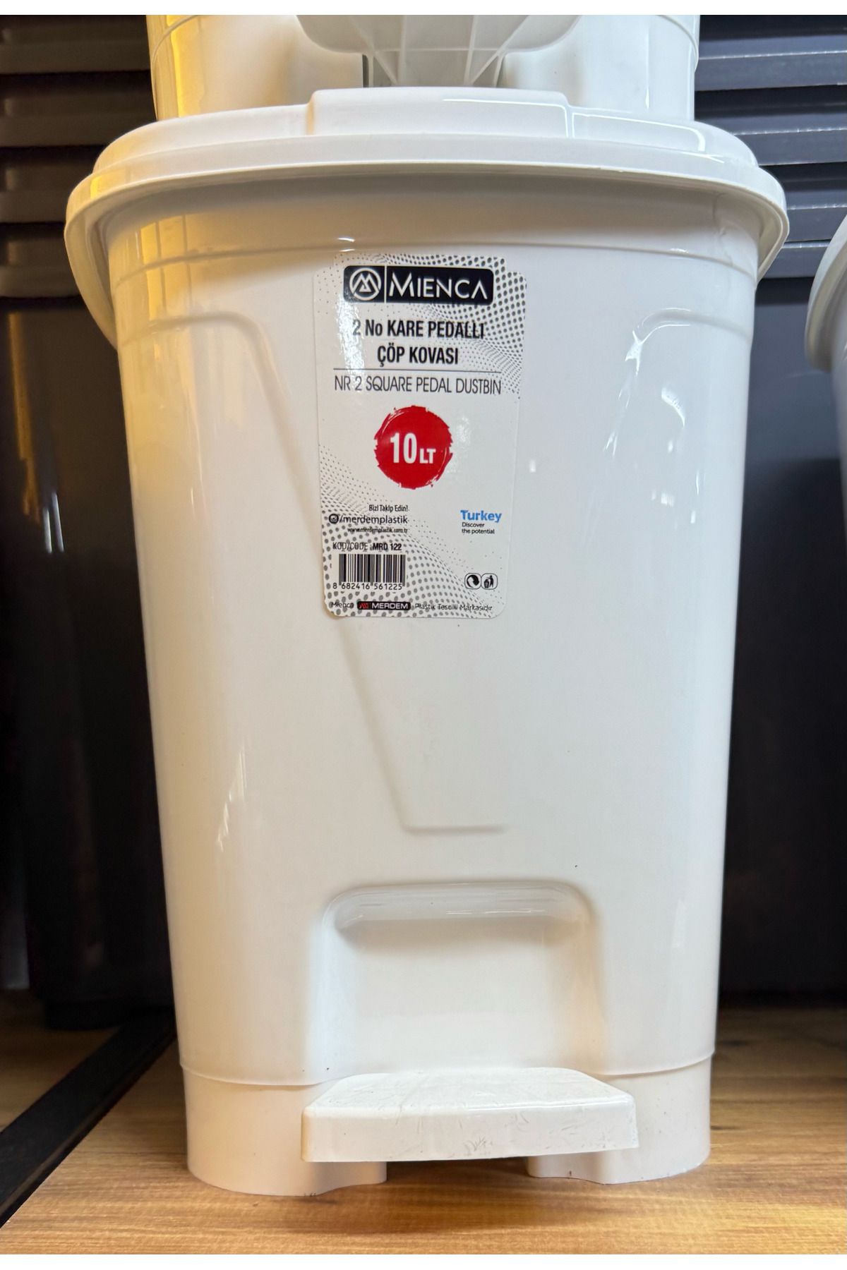 heybecollection 2 Adet Büyük&Küçük Pedallı Çöp Kovası 10&5 Litre
