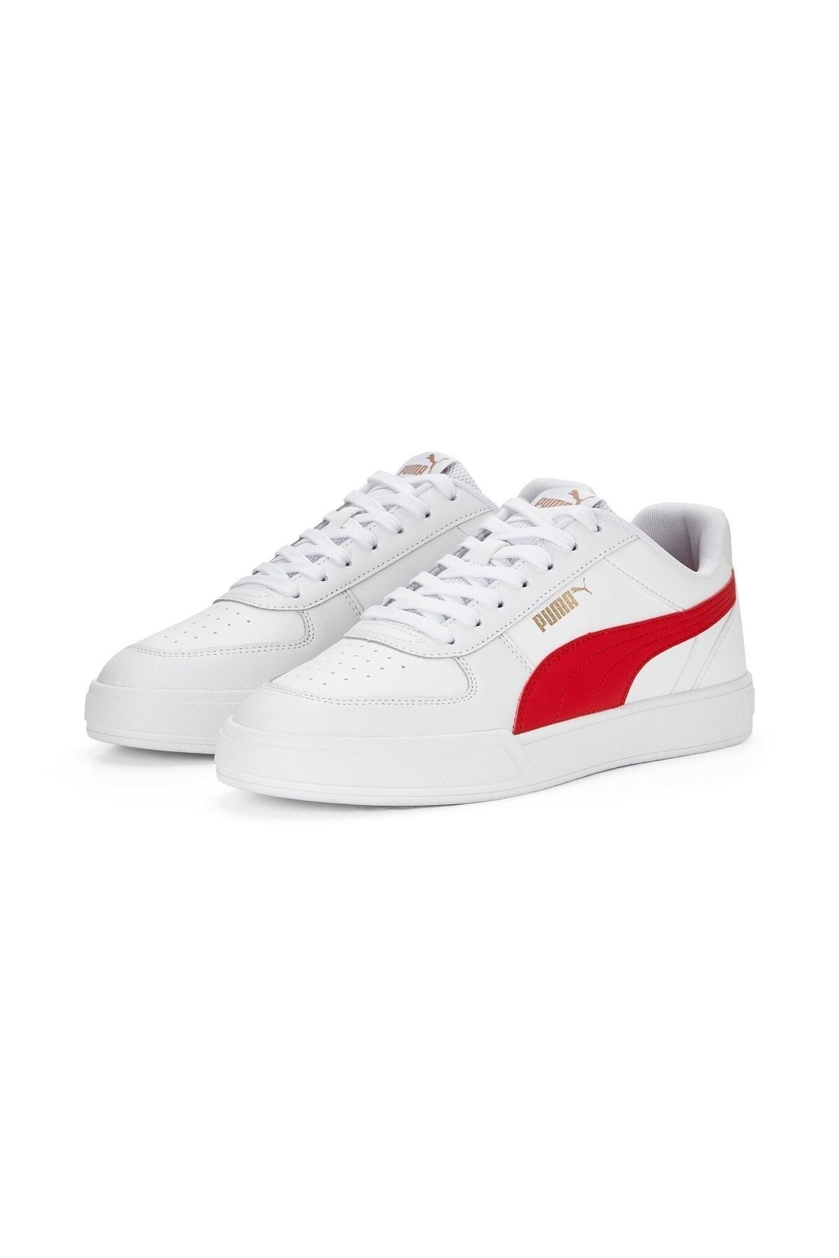 Puma Bağcıklı Günlük Spor Ayakkabı Beyaz Kırmızı Sneaker