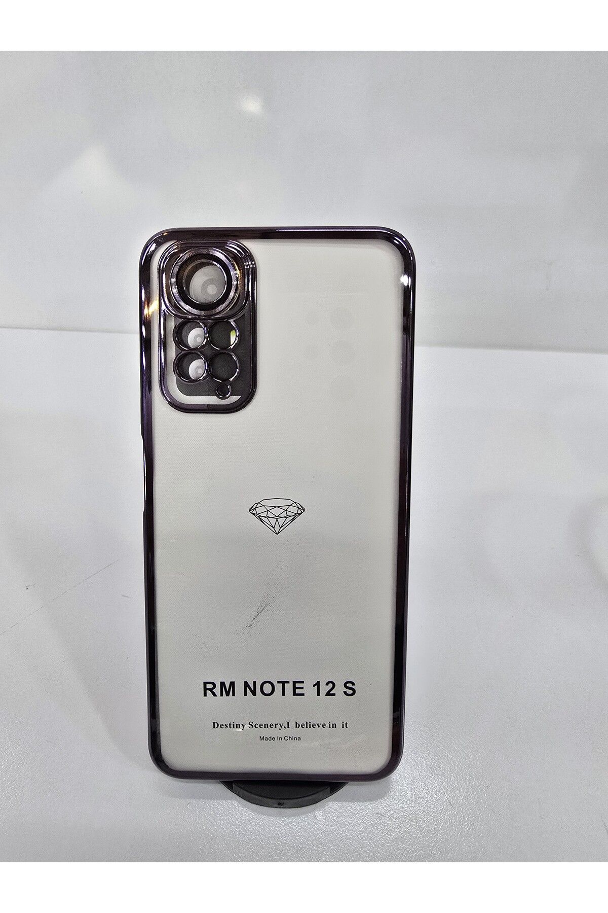 İnci Redmi note 12 S lansman kamera lens koruyucu lu silikonlu telefon kılıfı
