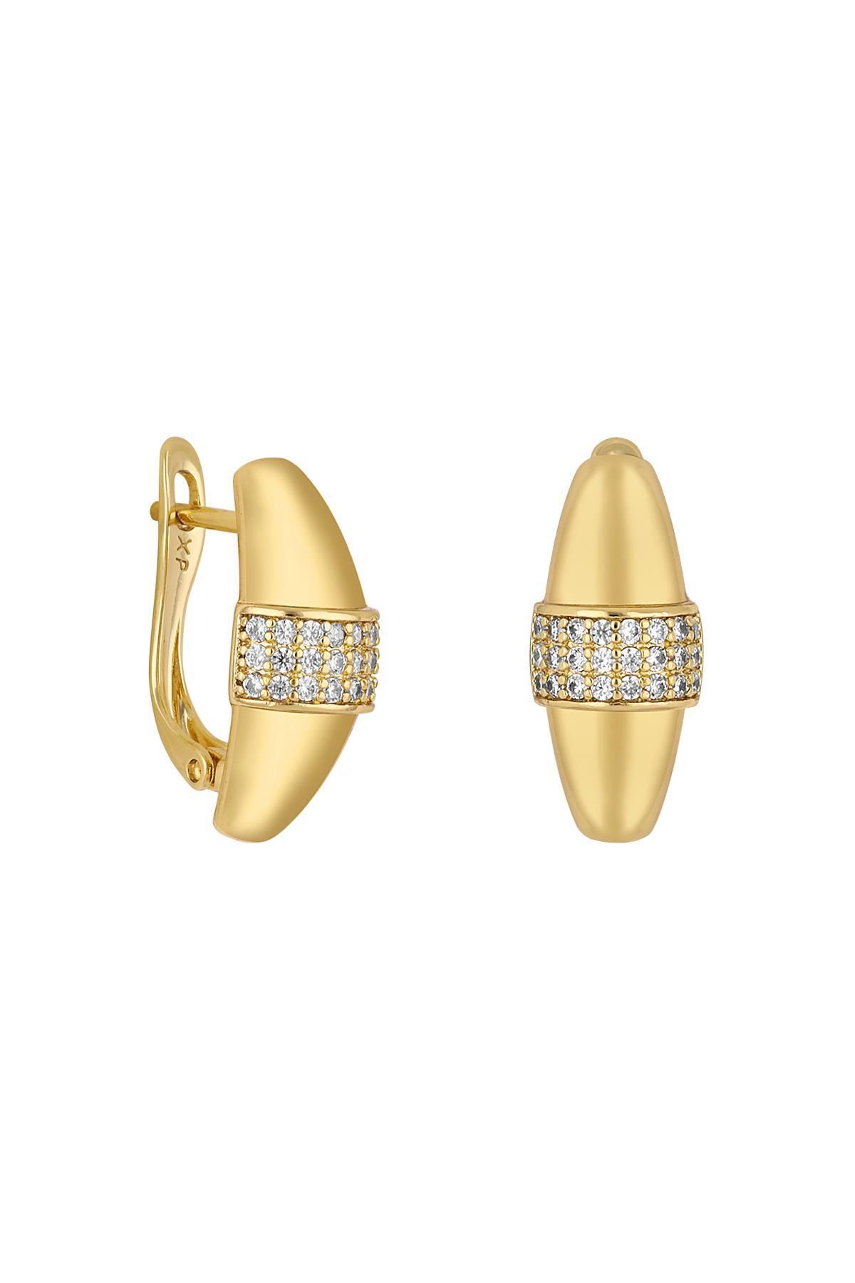 cacharel classic 14K Altın Kaplama Çelik Küpe