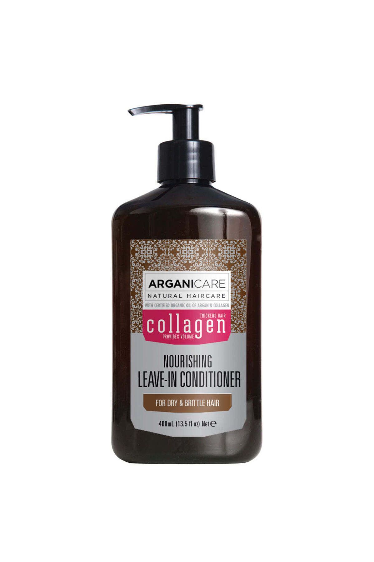 Arganicare-Balsam fără clătire cu colagen pentru păr subțire, deteriorat și fragil, Arganicare, 400 ml 1