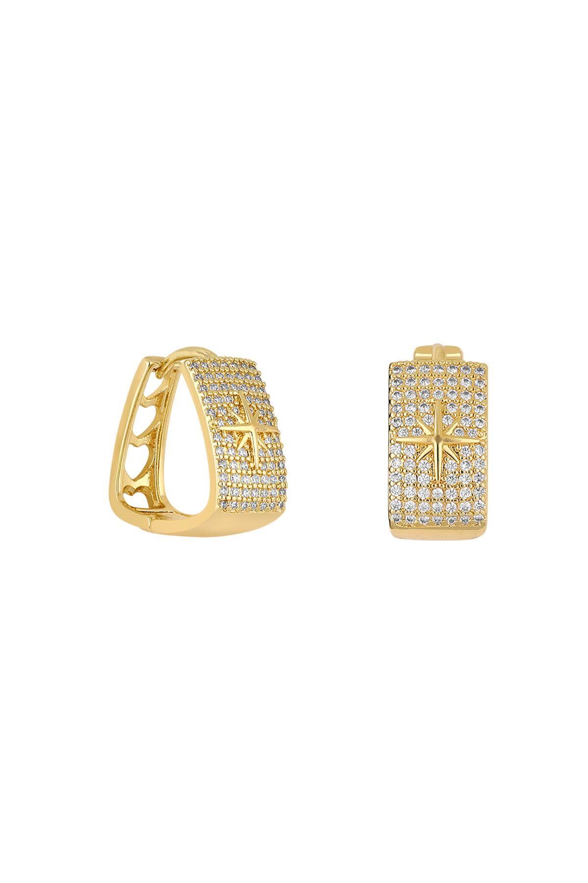 cacharel classic 14K Altın Kaplama Çelik Küpe