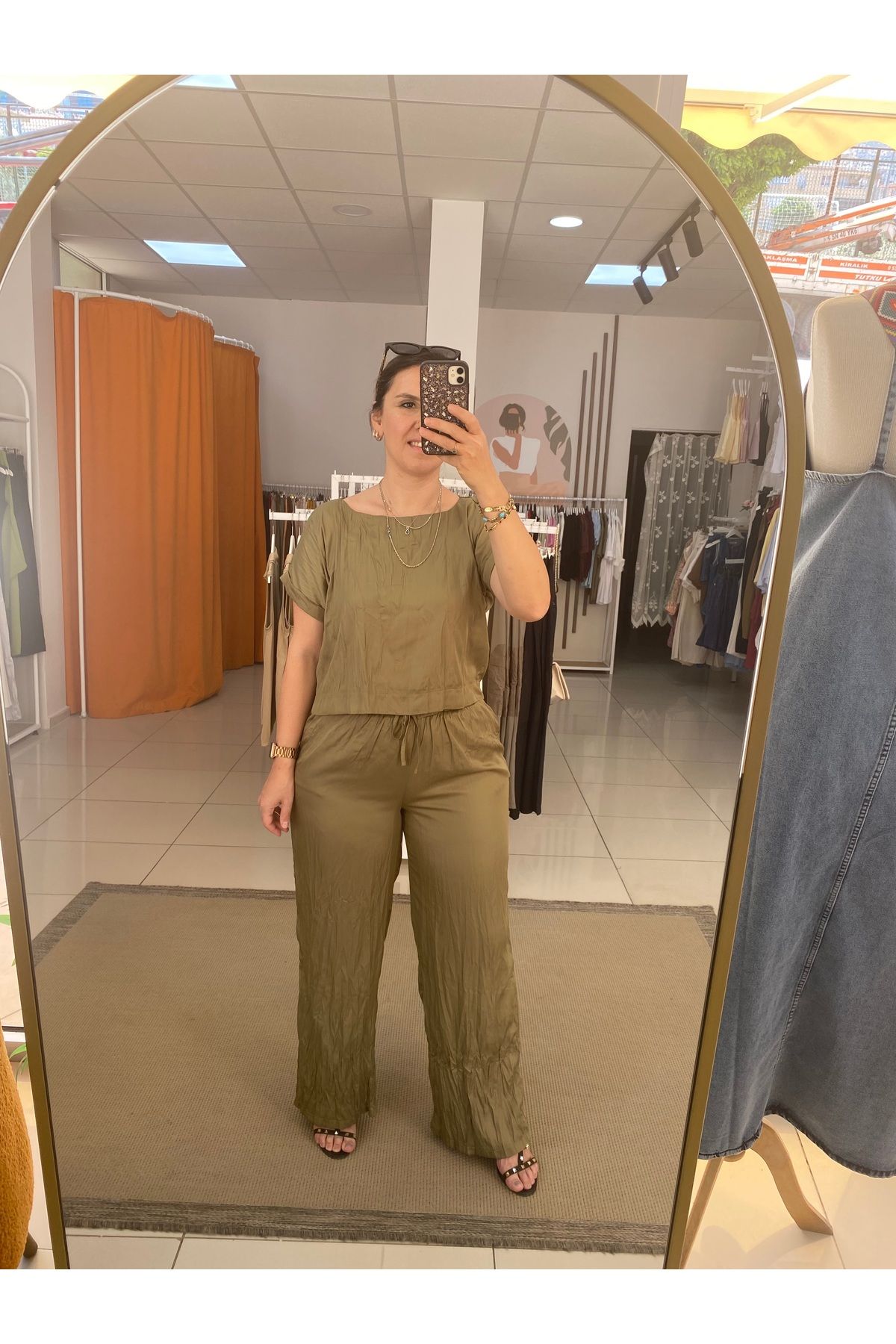 MODA Saten kumaş alt üst takım