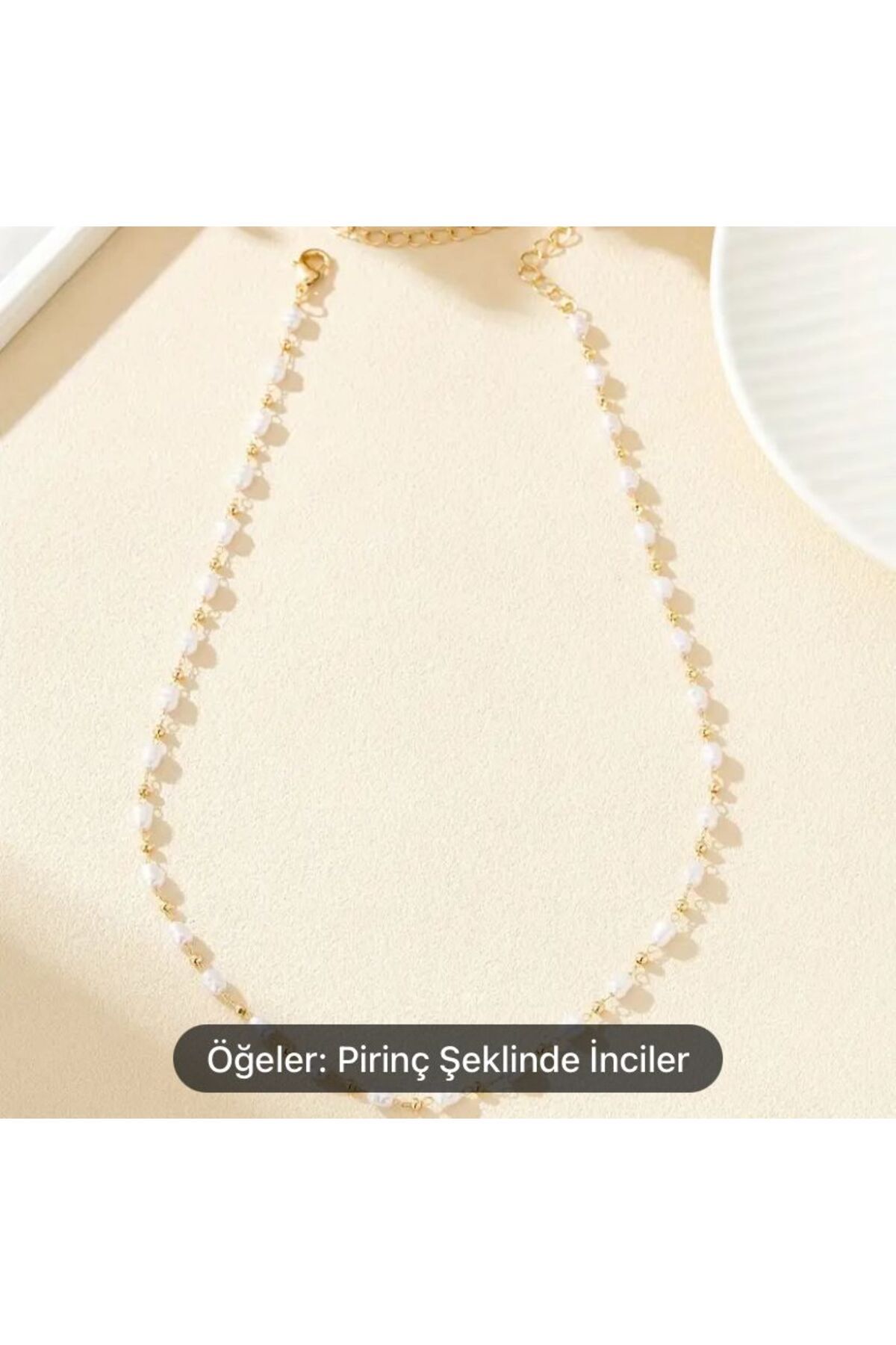 COUSİN STORE SUNİ İNCİ ZİNCİR KOLYE ŞIK