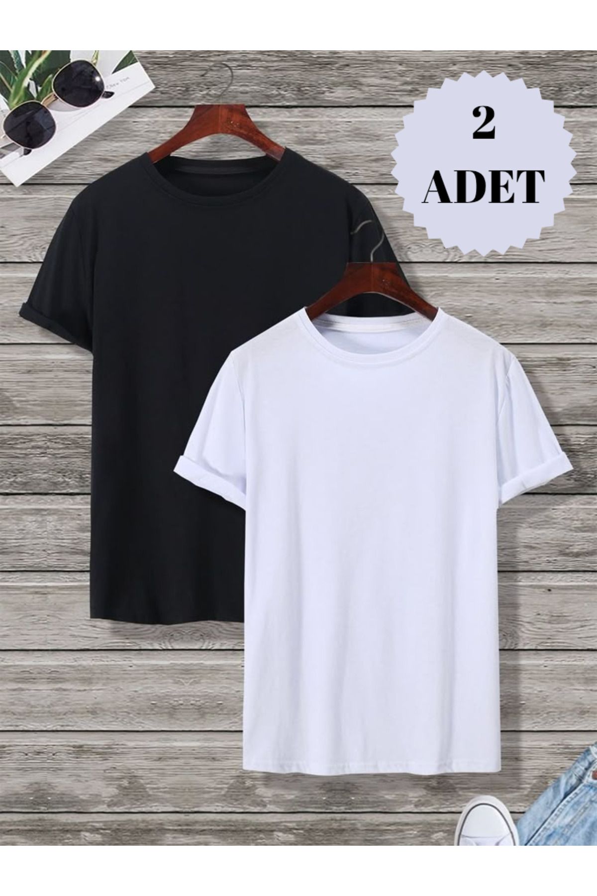 THE WHITE Erkek Sportswear 2'li T-Shirt