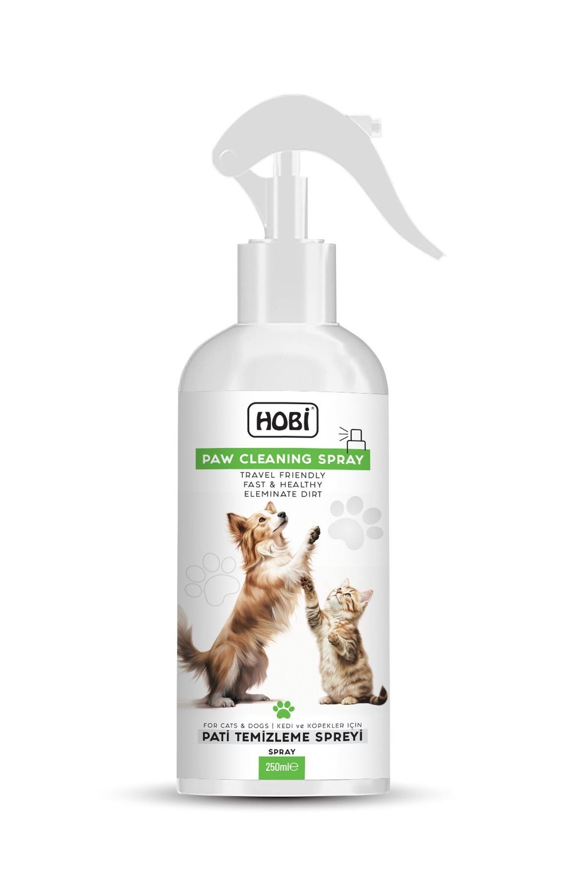HOBİ Hobi Paw Cleaning Sprey - Pati Temizleme Spreyi | 250ml | Hijyenik ve Pratik