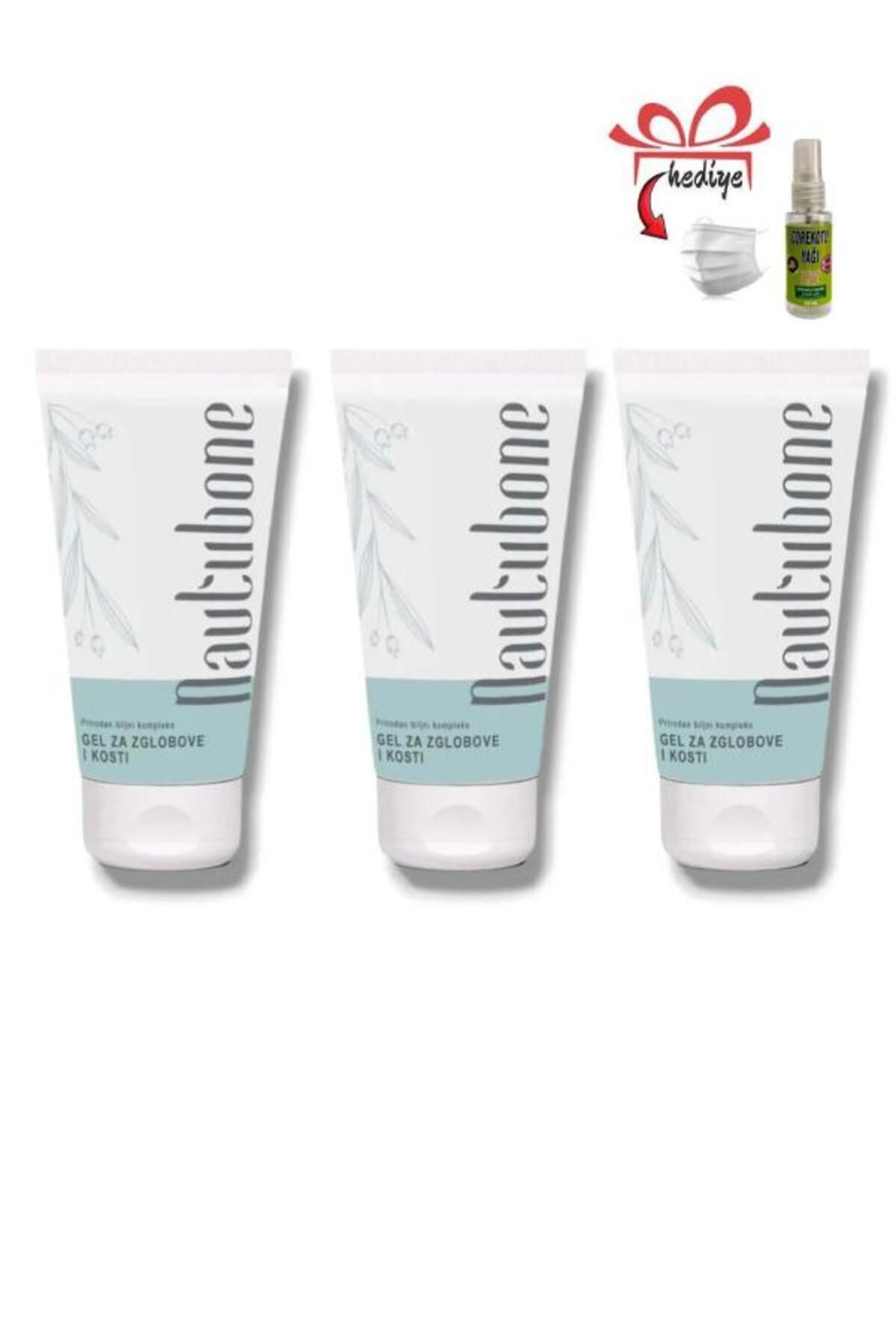MEDİCREAM Nautubone Eklem Fıtık Bel Kas Tüm Vücut Sızılarına Masaj Kremi 50 ml x 3 ad +Çörek Otu Yağı ile