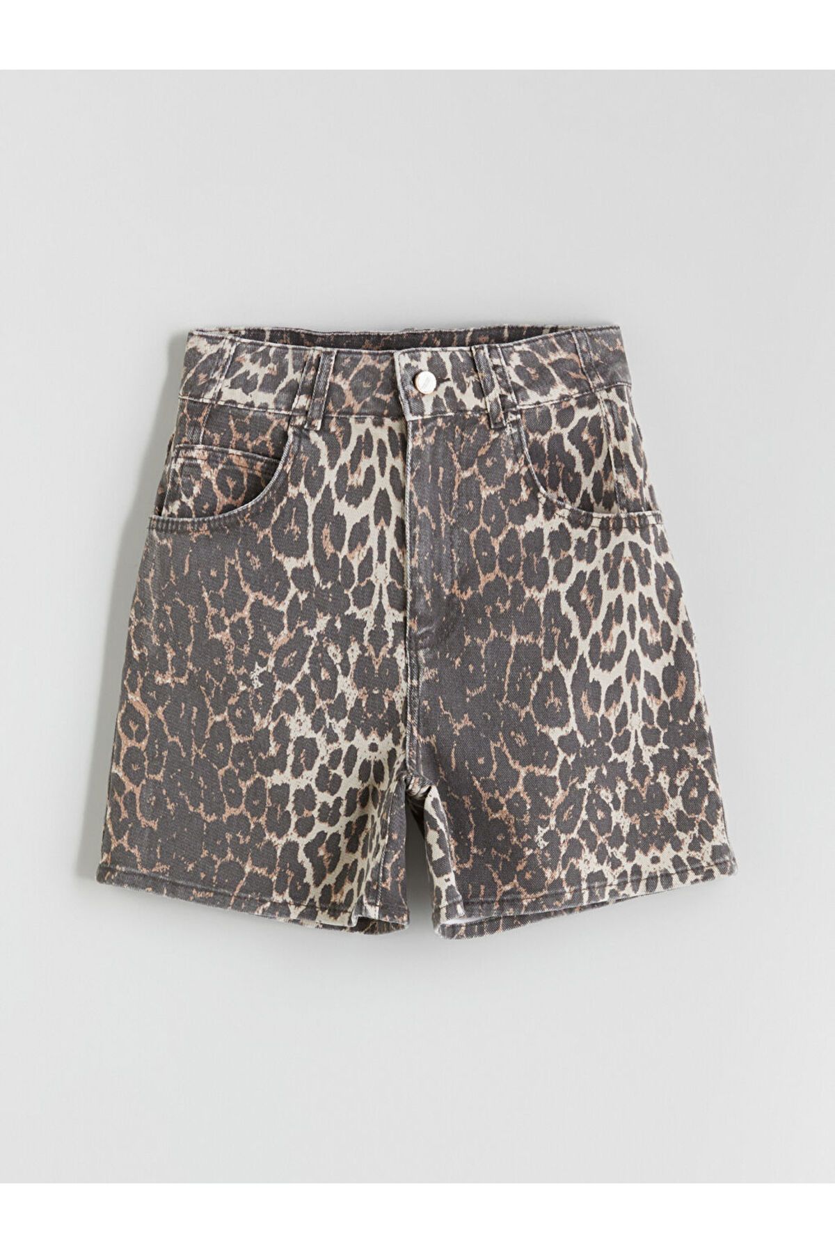 LC Waikiki LCW Leopar Desenli Kadın Jean Şort