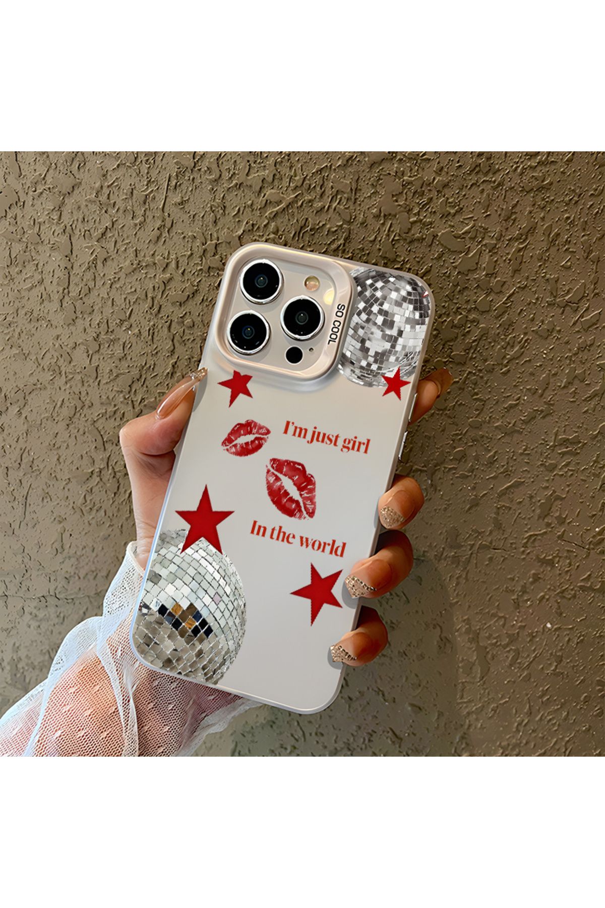 Di Aksesuar iPhone 6 Plus I am Just A Girl Şeffaf Kılıf