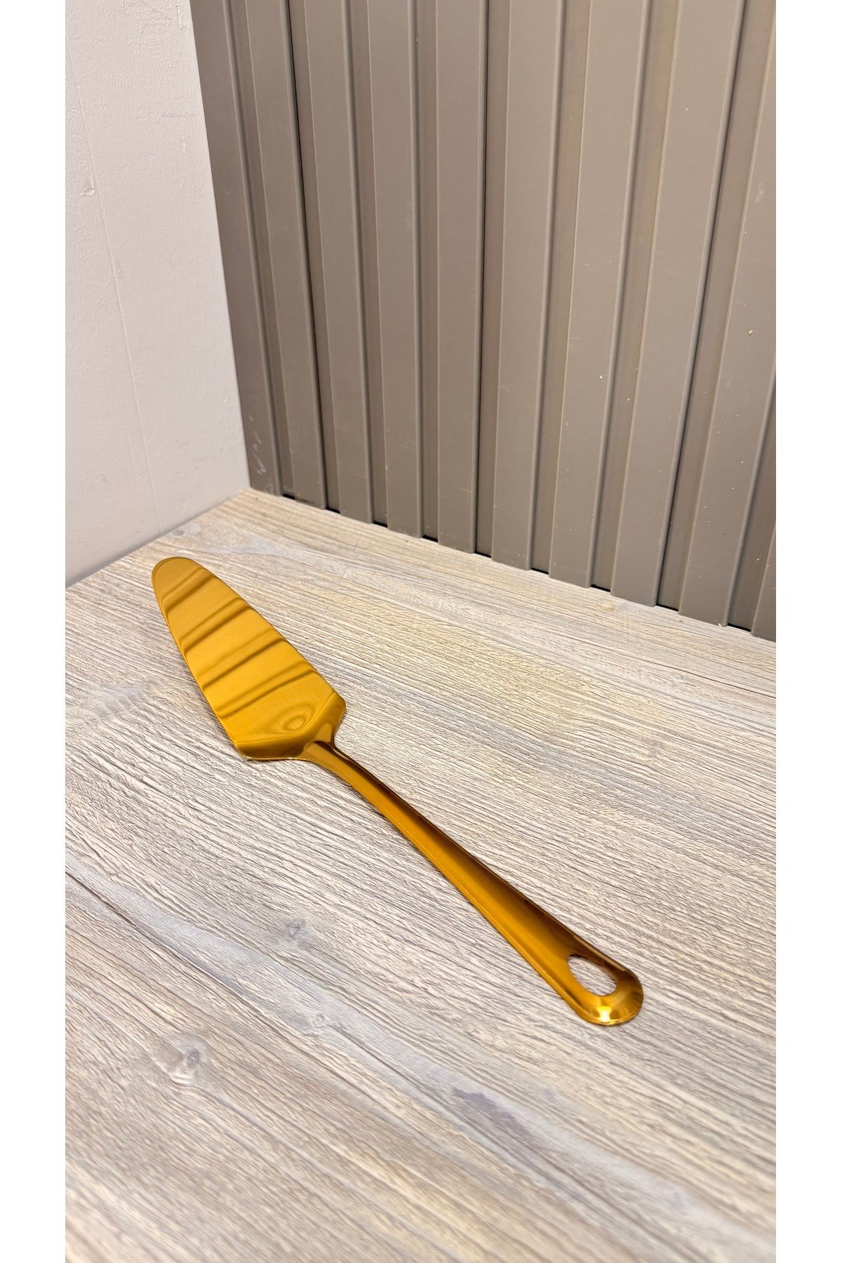 Snow Homs Gold Paslanmaz Çelik Gold Dilim Spatula 1 Adet Çok Amaçlı