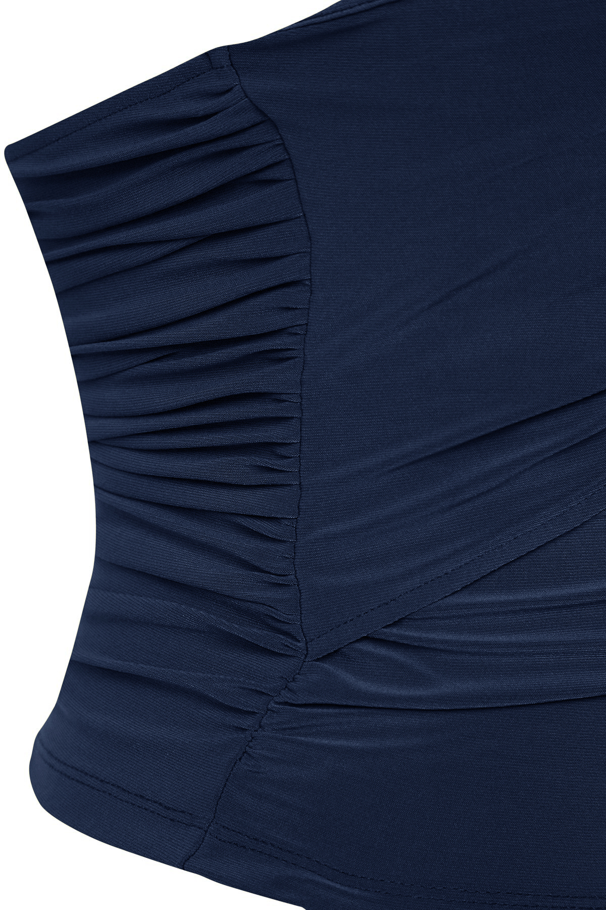 Trendyolmilla  Lacivert Aksesuar Detaylı Straplez Örme Şık Bluz TPRSS25BZ00032 - Görsel 5