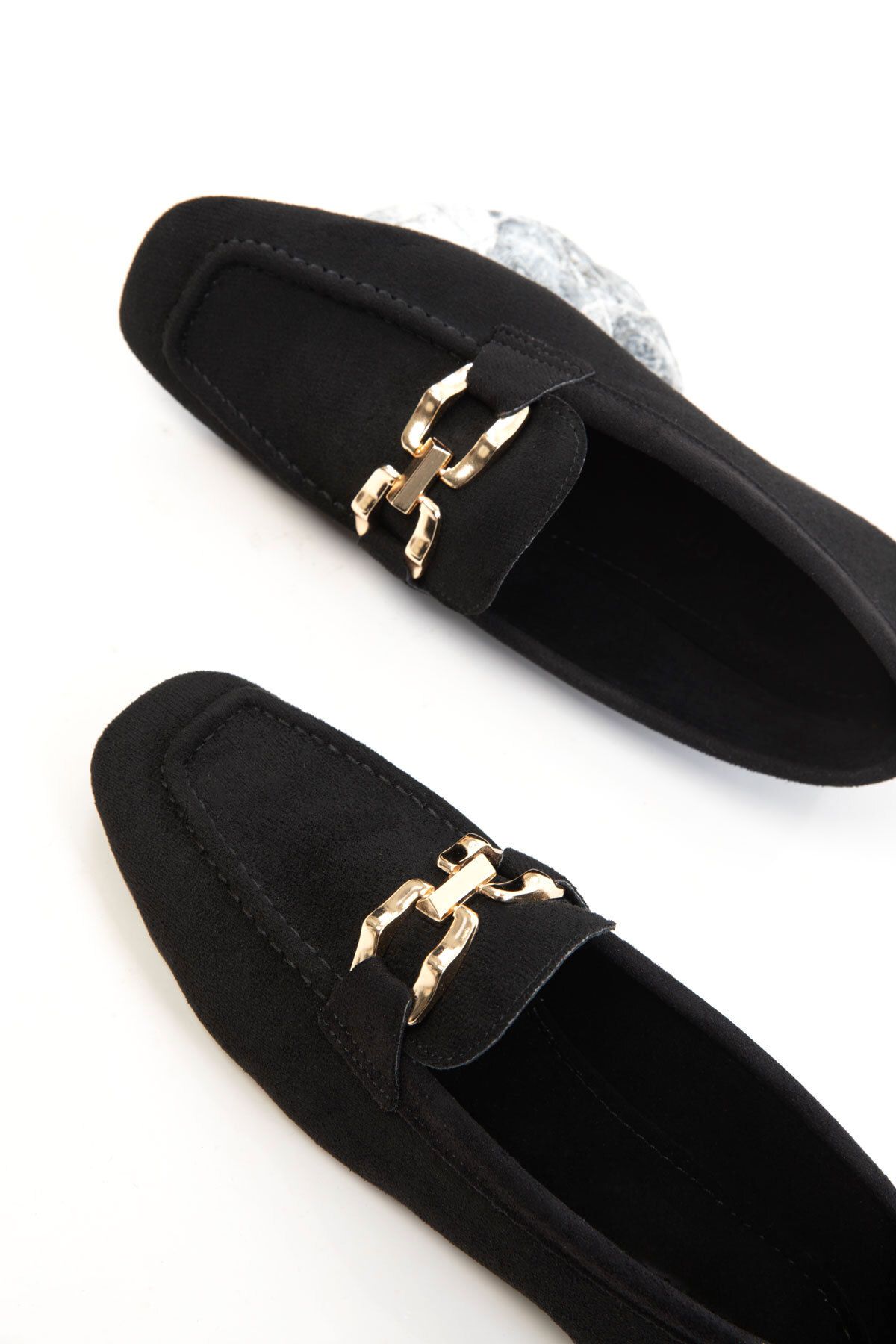 SOHO Siyah Süet Kadın Loafer Ayakkabı 20691