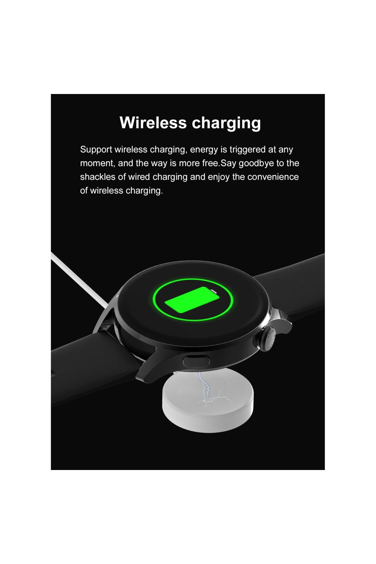 Smart Vibe-SmartWatch DT™ WATCH3, Bluetooth HD Calling, Call/Message NOTIFICATIONS, 1.36" Borderless 4D, Silver 7