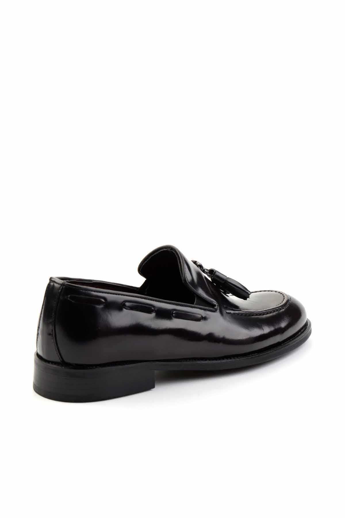 Bambi  Bordo Hakiki Deri Erkek Klasik Ayakkabı E01442500114 - Görsel 4